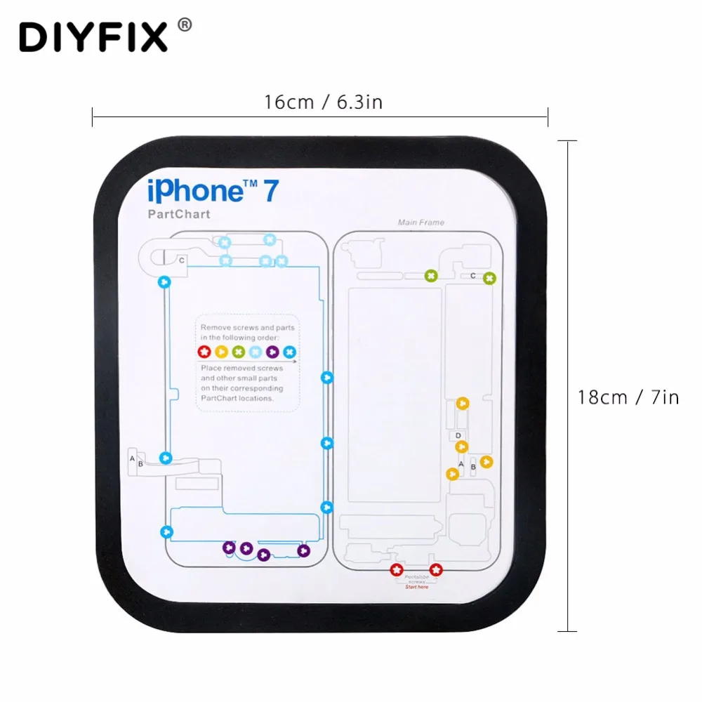 Набор инструментов DIYFIX для ремонта телефонов прибор с магнитным винтом коврик
