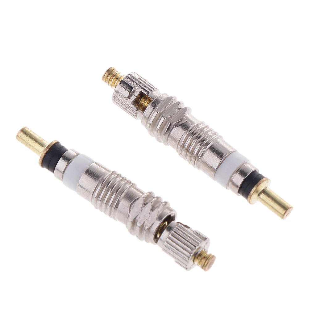 2Pcs Tubeless Presta Valve Core Copper Replacement Parts for Universal Road Bikes and Mountain Bicycles