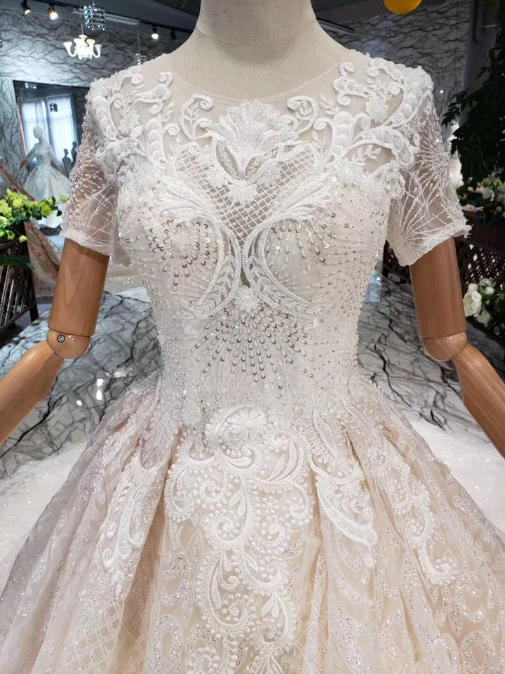 glitter cinderella wedding dress