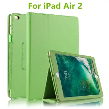 

Case For Apple iPad Air 2 Cases Stand Smart cover Air2 Protector Leather For Apple iPad6 Tablet case 9.7 inch Protective Covers