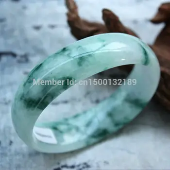 

Free Shipping 00227 Certificate 59mm Waxy kind 100% Natural Chinese Bracelets Bangle ()