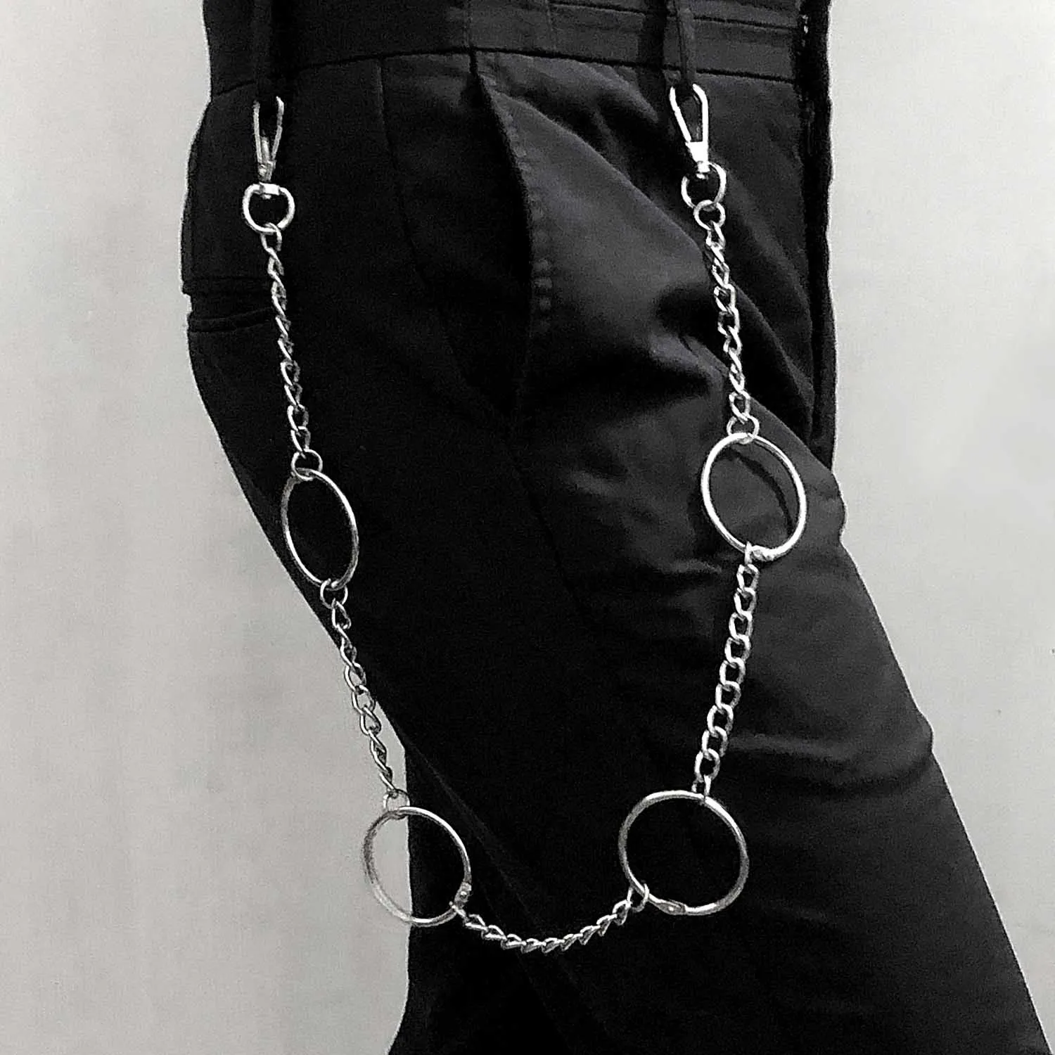 

Men's Motorcyle Trendy Keychain Jean Biker Wallet Chains Women Belt Chain Rock Punk HipHop Pant Chain Accessories Jewelry WZ86