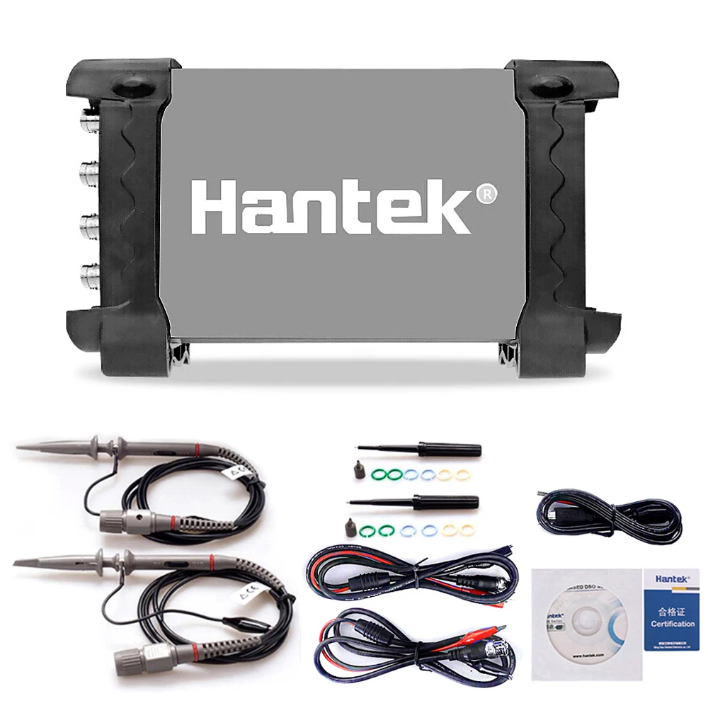 

Hantek 6074BC Digital Oscilloscope 4 Channels 70MHz Bandwidth 1GSa/s PC USB 2mV-10V/DIV Input Sensitivity Replay Function