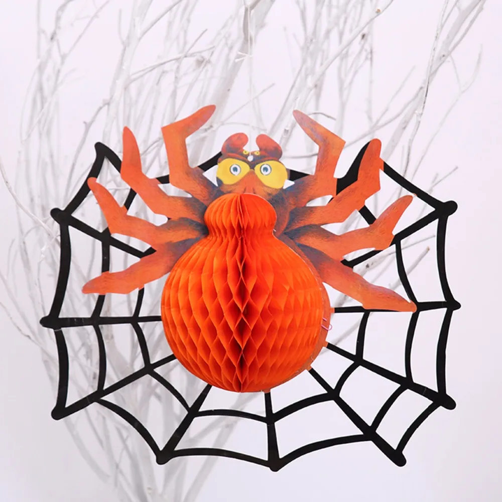 DIY 3D бумажные складные привидение, паук Хэллоуин украшения настенные наклейки оригами дверь пол шутливые Забавные игрушки вечерние