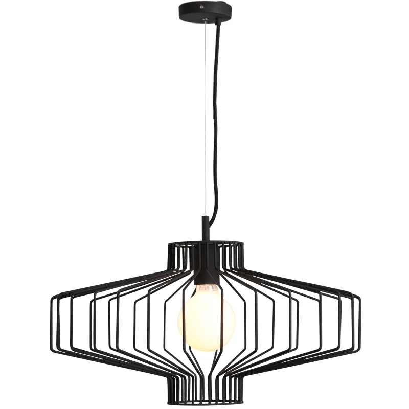

Iron Vintage Industrial Hanging Lamp LED Pendant Light Fixture Retro Vintage Hang Lights Cage Lamparas Luminaire Suspendu