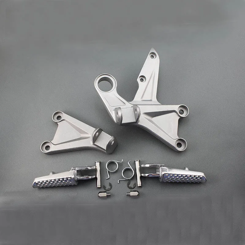 Chrome Motorcycle High Quality Aluminum Front Footpegs Foot Rest Bracket For Honda CBR CBR1000RR