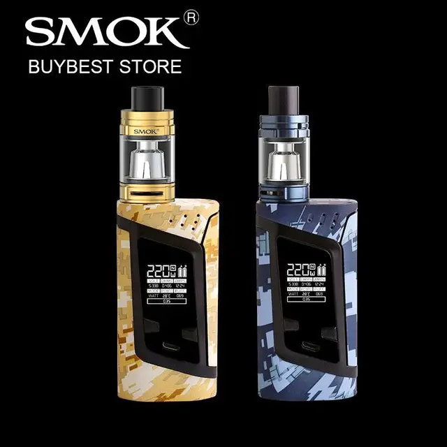 2017 New Camouflage 220W SMOK Alien Starter Kit with 3ml