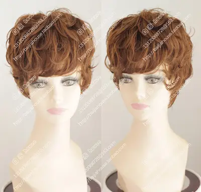Free Shipping High Quality Wig The Honey Brown Short Hair Air