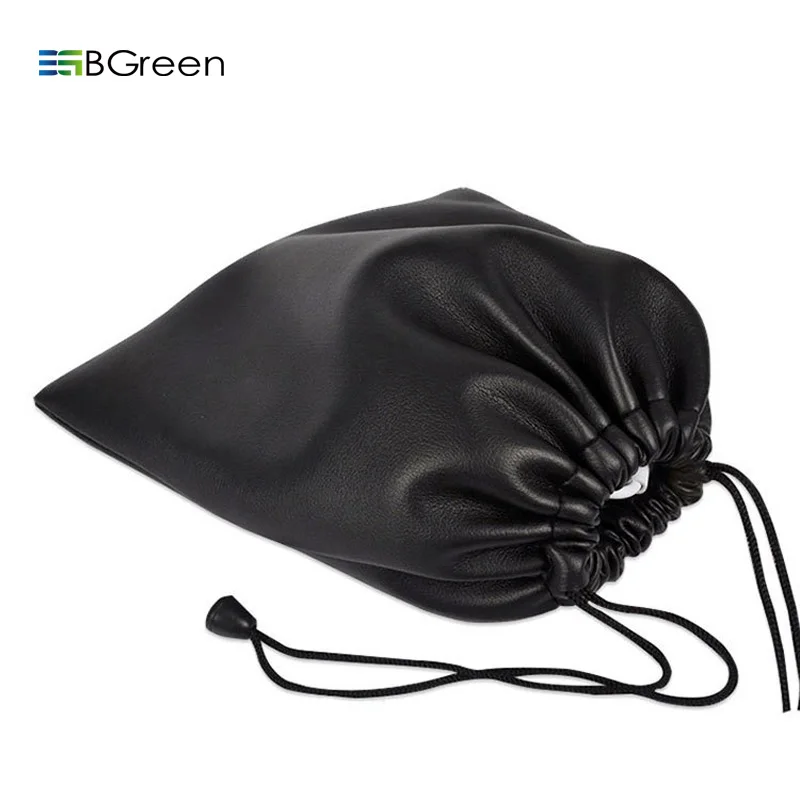 BGreen PU Leather Soft Headphone Bag Earphone Headset Pouch Headphone