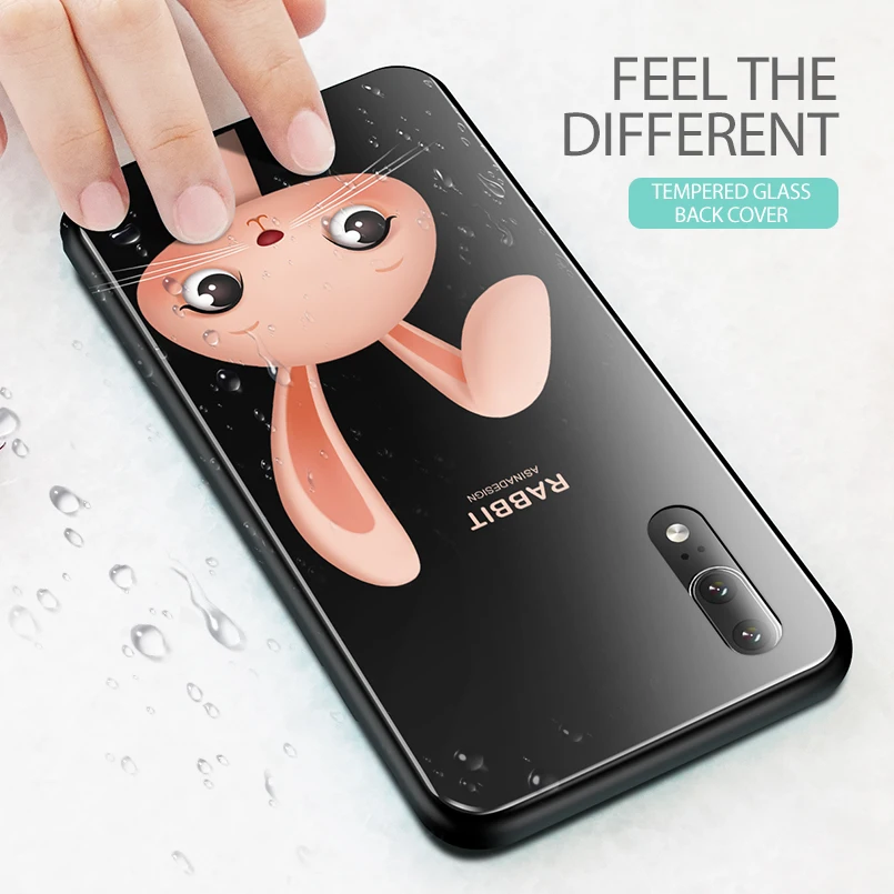 Aliexpress.com : Buy ASINA Tempered Glass Case For Huawei P20 Lite Case Cover 3D Cute Hard