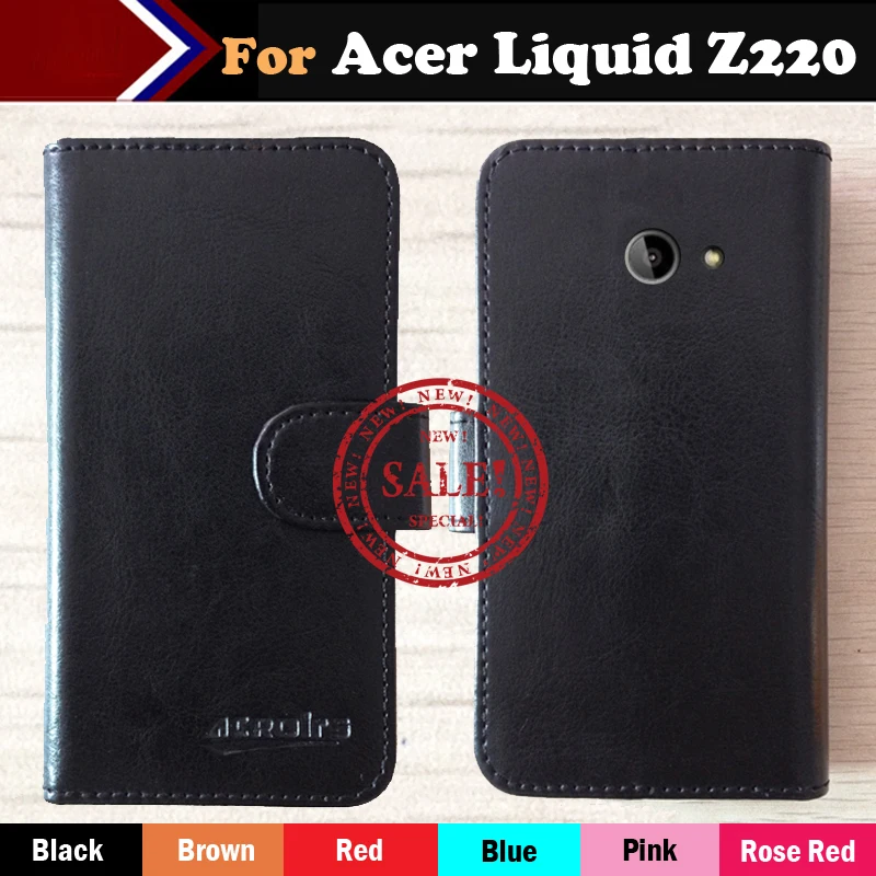 

Factory Direct! For Acer Liquid Z220 Case 6 Colors Dedicated Ultra-thin Leather Exclusive 100% Special Phone Cover Case+Tracking
