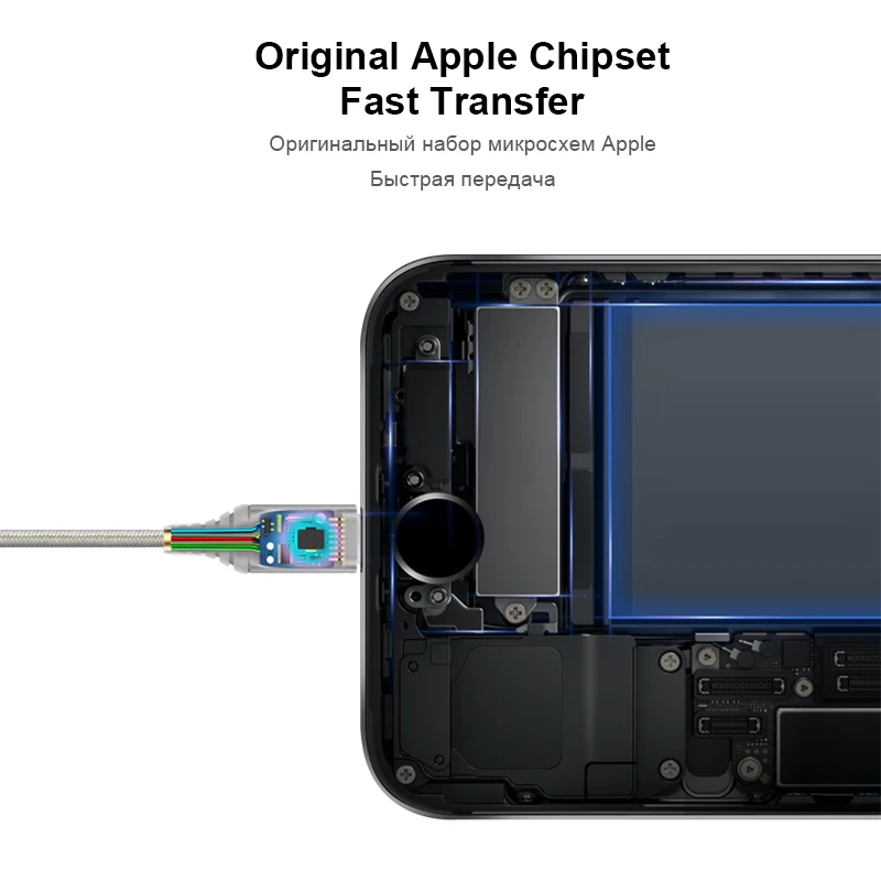 USB кабель Coolreall MFi Lightning для iPhone X 8 7 6S 6 Plus 5 SE быстрая зарядка зарядки мобильный