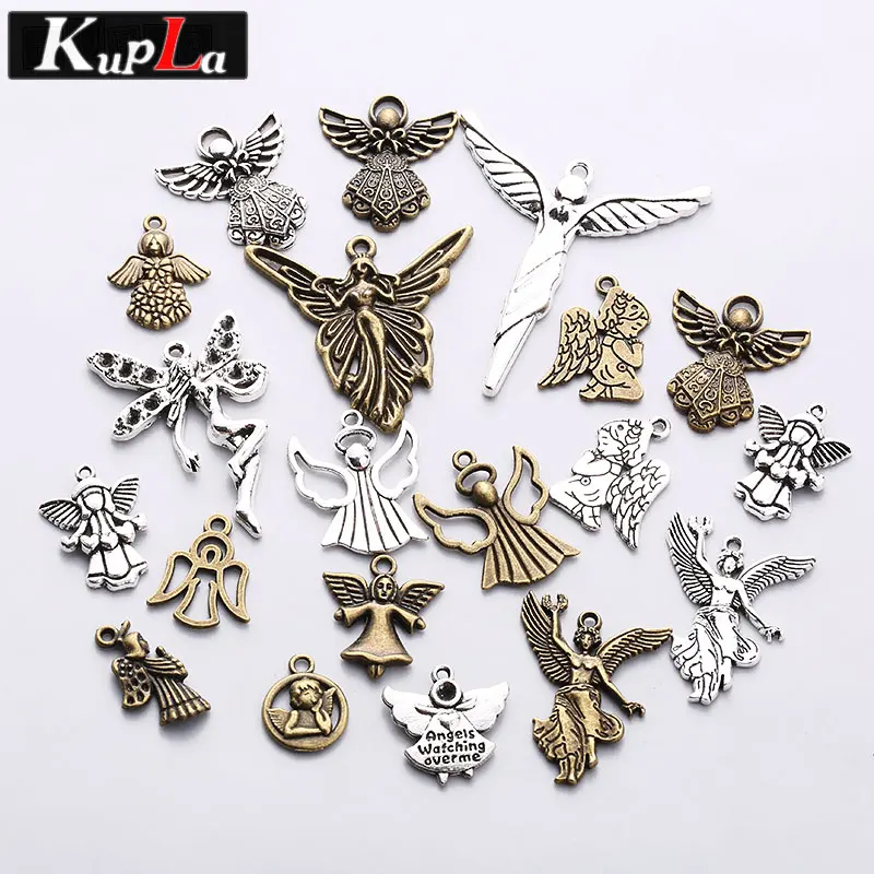 

Vintage Metal Mixed Religious Angel Charms for Jewelry Making Diy Fashion Accessories Angel Pendant Charms