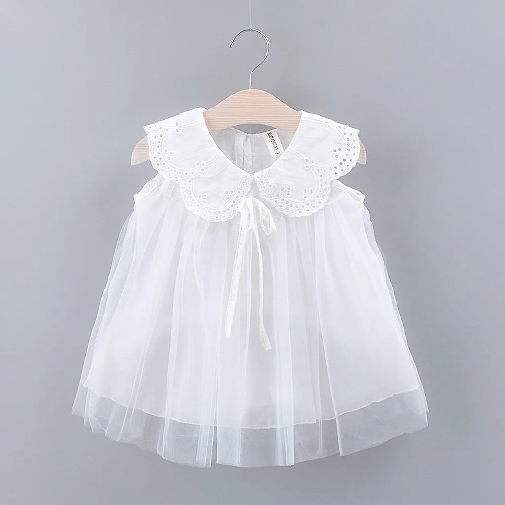 Cute Baby Girl Dress Solid Bow Lace Tulle Party Princess Dress Clothing Pink White Dress For Toddler Kid Robe Bebe Hooler Buy At The Price Of 6 02 In Aliexpress Com Imall Com