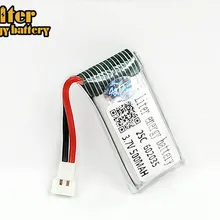 20 шт./лот 3,7 V 500mAh lipo батарея для Hubsan X4 H107 Di Feida DFD F180 F47 F48 3,7 V 500mah 25C 602035 XH штепсельная батарея