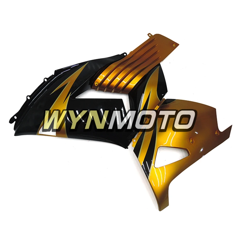 Обтекатели мотоцикла Золотой Черный для Kawasaki ZX 14R ZZ R1400 2006 2007 2008 2009 2010 2011 ABS пластик литья под давлением Cowlings