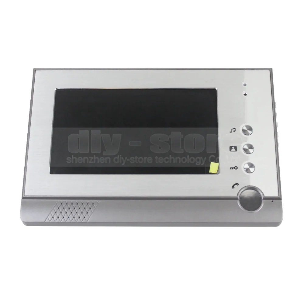 DIYSECUR Electric Lock 7 inch Color Video Door Phone Visual Intercom Doorbell Card Key Reader RFID LED Night Vision Camera 1 V 1