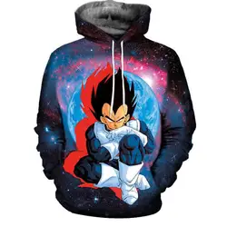 2018 новый дизайн аниме Dragon Ball Z Goku 3D мужские толстовки с принтом женские хип-хоп толстовки с капюшоном пуловер Steetwear Мальчик Топ куртка