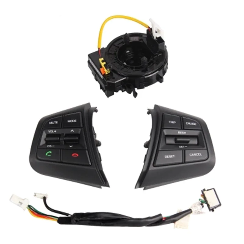 Juego para Hyundai creta IX25 Control de Radio de Audio interruptor de Control de crucero interruptor de volante botón Bluetooth teléfono con cable