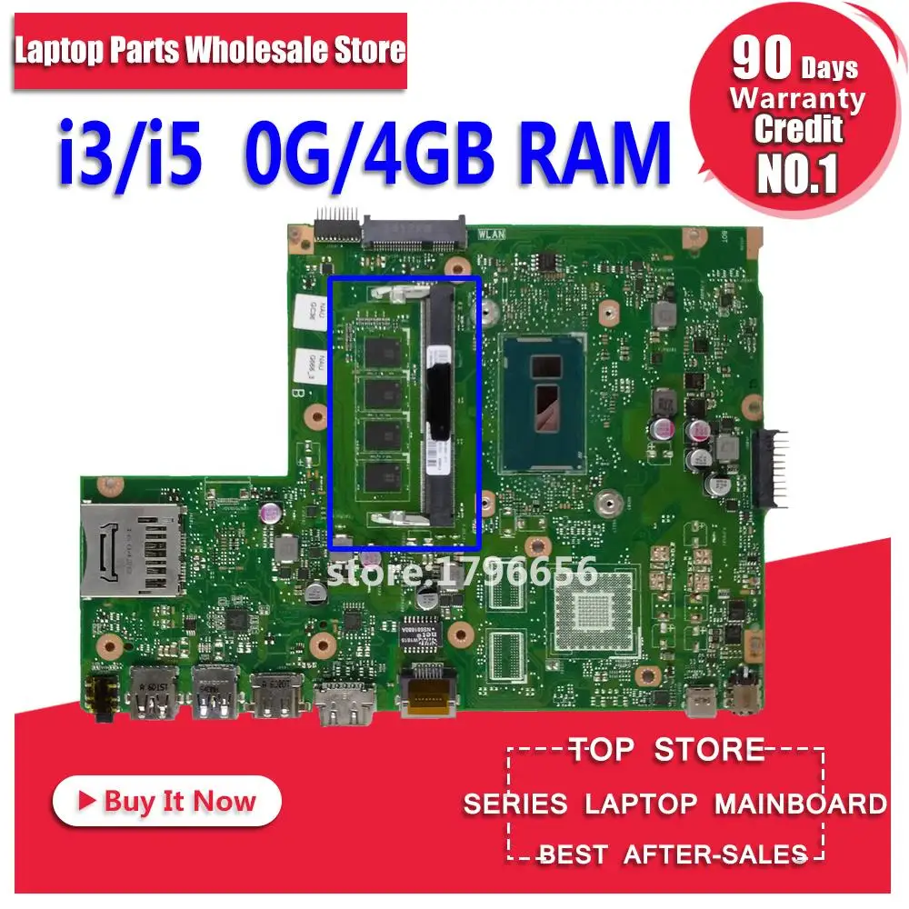 

Multiple configuration i3 i5 cpu X540LA Laptop motherboard for ASUS X540LA X540LJ X540L F540L X540 Test original mainboard