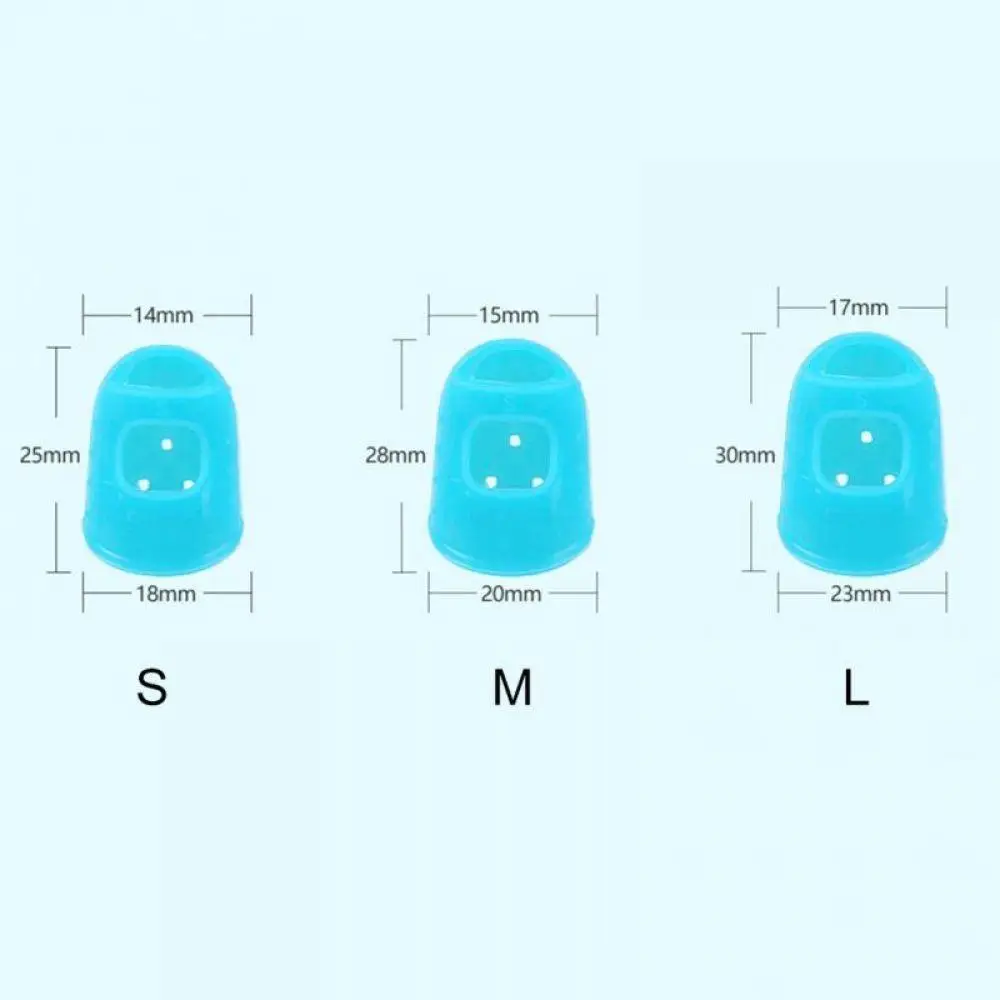 4 шт./компл. Силиконовая защита пальцев гитары пальца пленки для миниатюрная гитара укулеле гитара размеры S, M, l разные цвета