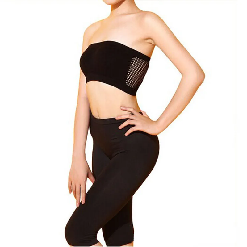 

Sports Bras Women Sexy Strapless Top Breathable Sports Bandeau Boob Tube Athletic For Running Gym Padded Underwear 628#5