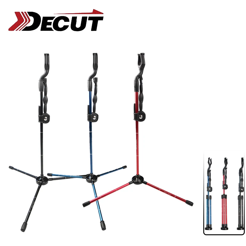 

1pc Elbow Bow Stand Foldable Recurve Bow Longbow Aluminum Alloy Bracket Rack Outdoor Shooting Hunting Accessories