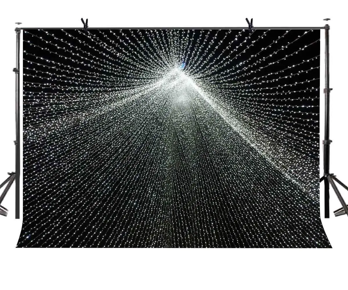 

7x5ft Black Dream Backdrop Shining Umbrella Rays Photography Background and Studio Photography Backdrop Props