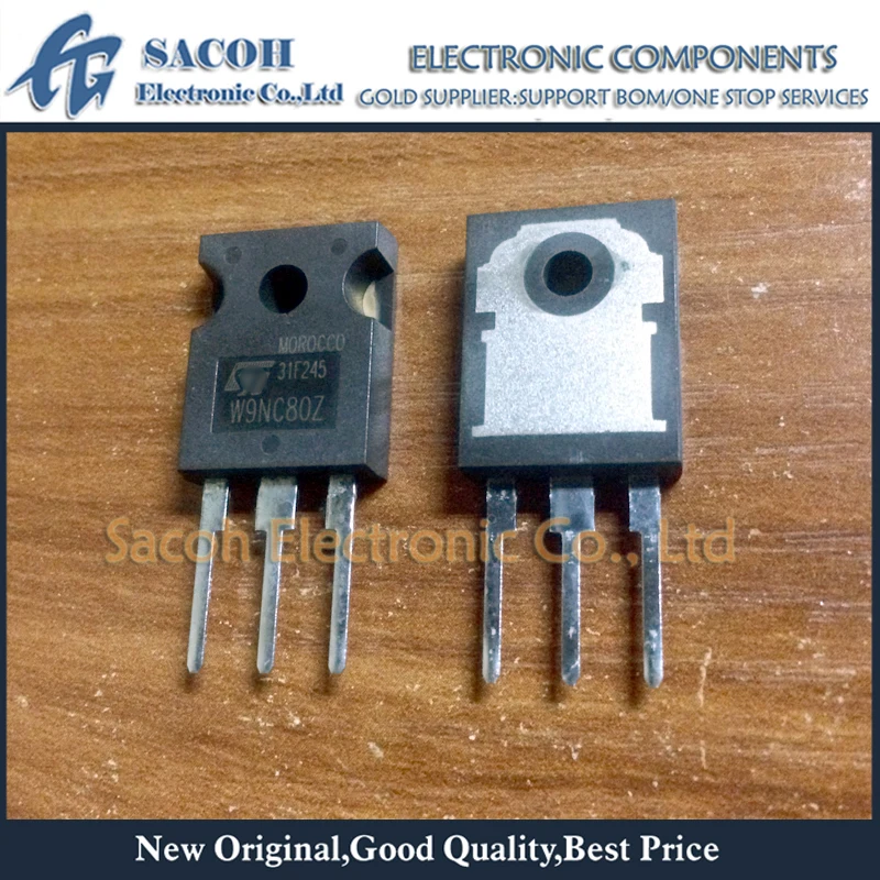 

New Original 10Pcs STW9NC80Z W9NC80Z OR STW9NC70Z W9NC70Z TO-247 9A 800V N-Ch Power MOSFET