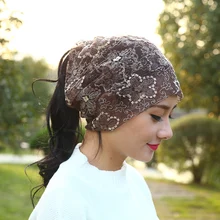 miaoxi New Women Fashion Hat Autumn Casual Female Caps Beanie Knit Winter Hats Girls Cap Lace