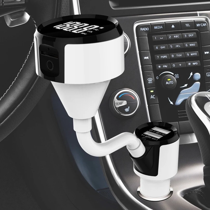 3 IN 1 Hands free Smart Aux Car Kit Bluetooth 4.2+EDR chip Touch Screen