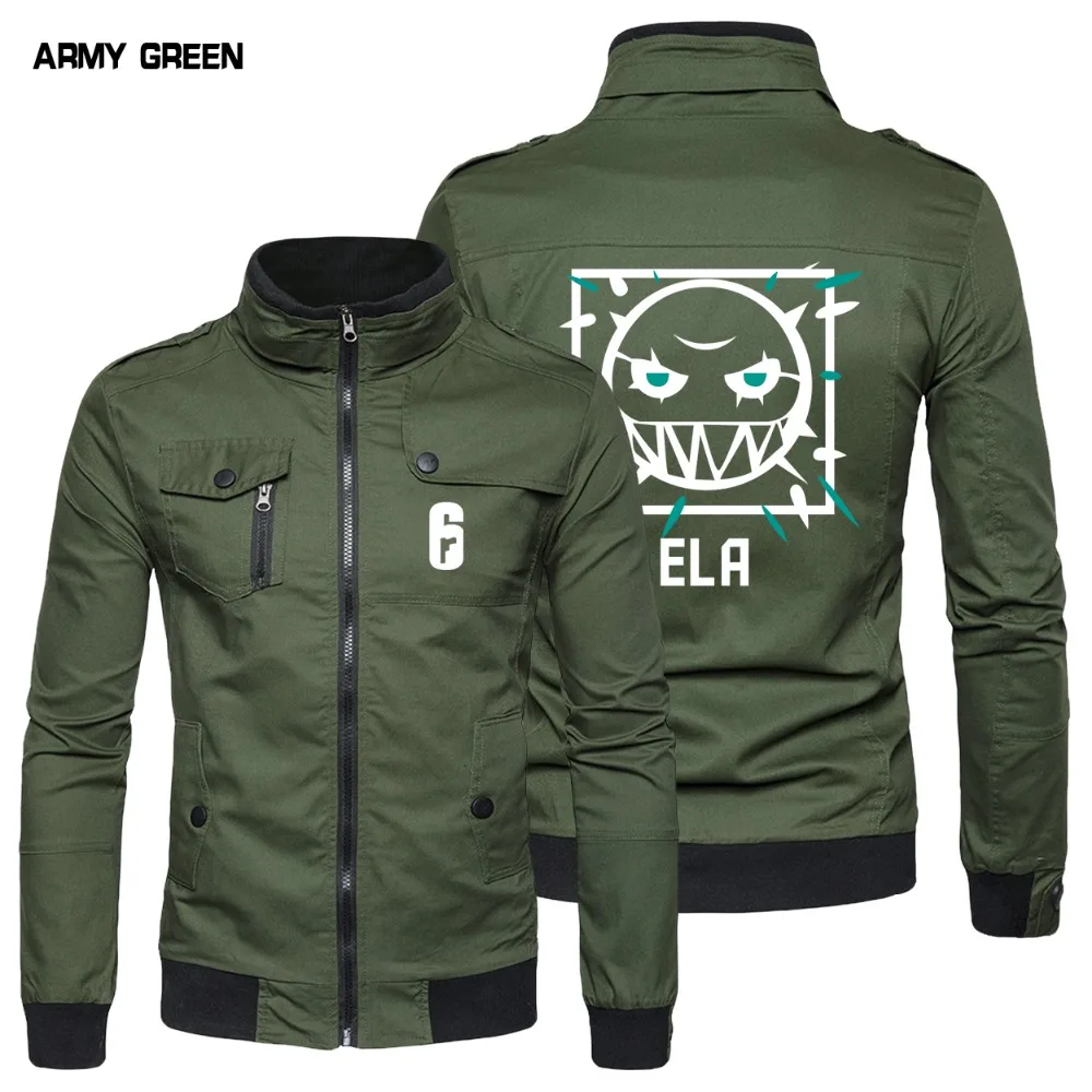 WISHOT Ela Rainbow Six Siege Rainbow Six Siege Operation Chimera Logo Jacket Coat 2018 Winter