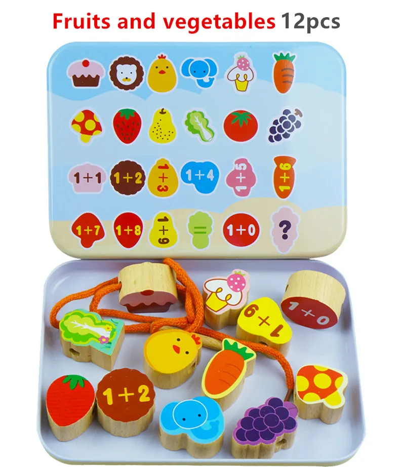 wooden toys puzzles for kids children