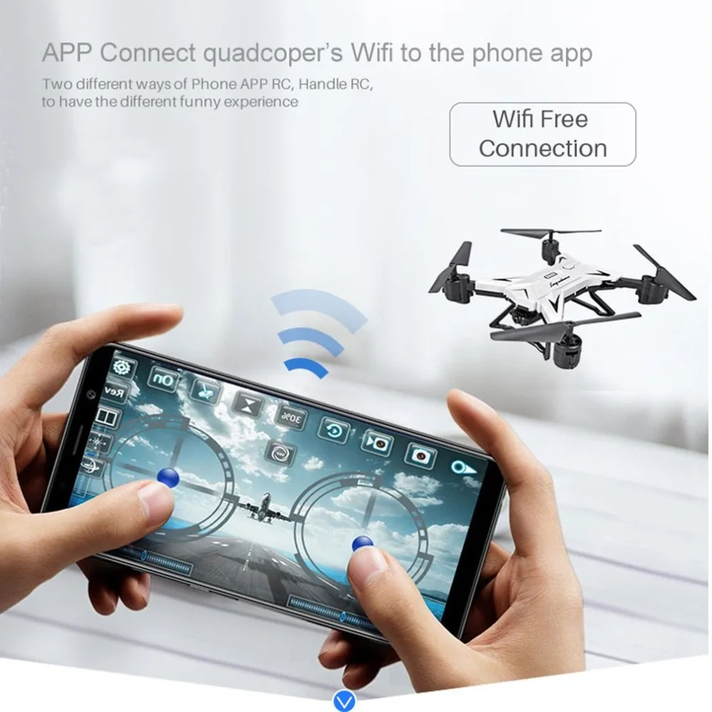 KY601S 4 Channel Long Lasting Foldable Arm Remote Control Quadcopter Camera Drone Aircraft With 0.3MP or Full HD 1080P