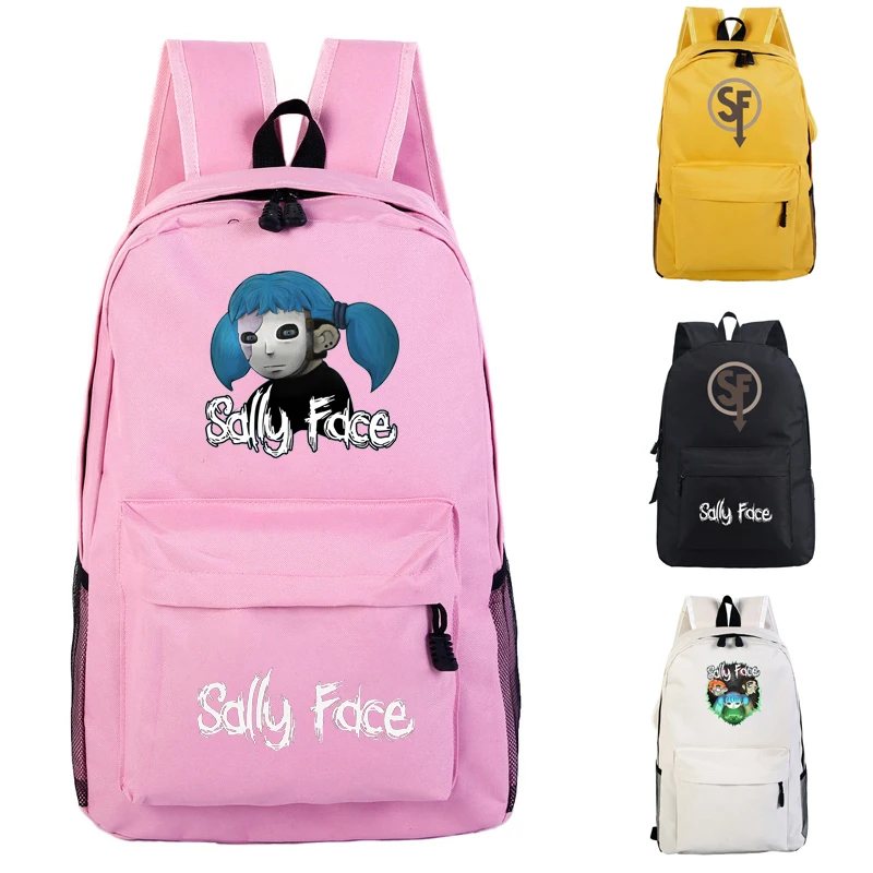

Sally Face Backpack Boys Girls Cute School Backpack Laptop Backpack Women Men Casual Travel Bag