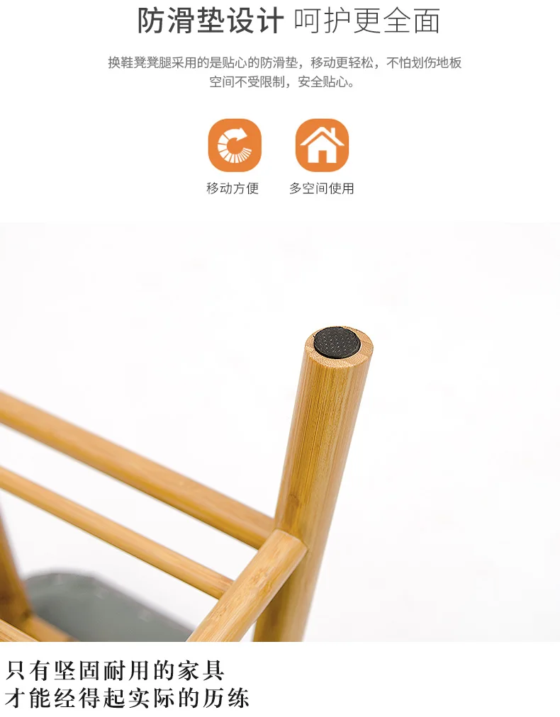 Табуреты и оттоманцы мебель для дома из ткани + устойчивый деревянный стул табуре bois минималистский sgabello 58*27*45 см Новый