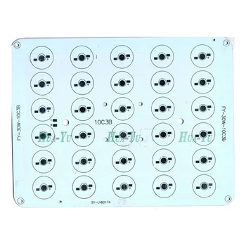 

30W 36W 48W 50W 213x163mm aluminum plate base for 1W 3W bead LED PCB board Heat sink board for road light floodlight
