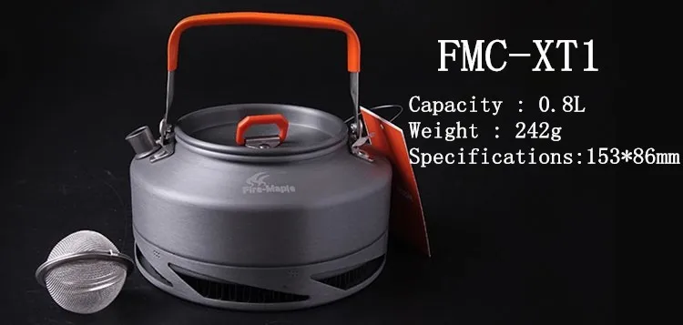 Распродажа кофейного цвета чайник 0.8л бак теплообменника наружная посуда для пикника кемпинга чайник Camp equipment Fire Maple FMC-XT1
