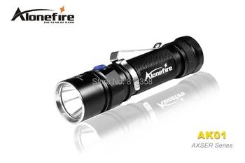 

Free shipping AloneFire Classic AK01 AXSER Series CREE XM-L2 LED 3 mode Lightweight mini led flashlight torch