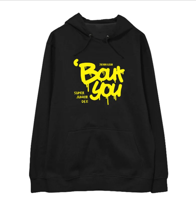 2nd Мини альбом бой вы крутая модная толстовка с капюшоном Super Junior D& E Для женщин/Для мужчин Модная одежда с длинными рукавами в стиле Харадзюку уличная одежда - Цвет: Бежевый