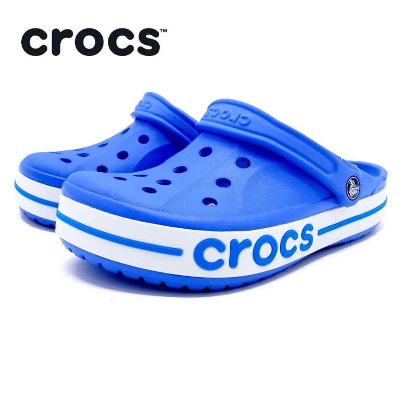 CROCS Unisex Beach Sandals Quick Dry Men Crocs-shoes Water Sandals Lover Water Shoes Women Black Blue 205089
