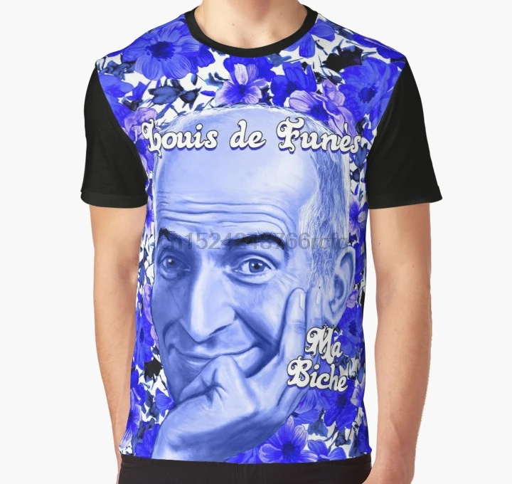 

All Over Print 3D Tshirt Men Funny T Shirt Louis De Funes My Biche Full Print Big print Graphic T-Shirt