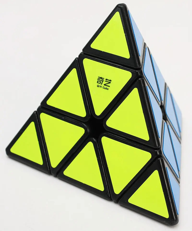 

Qiyi Qiming A 3x3 Pyraminx Pyramid Magic Cube Twisty Puzzle Fancy Toys Ultra-Smooth Speed Puzzle Black