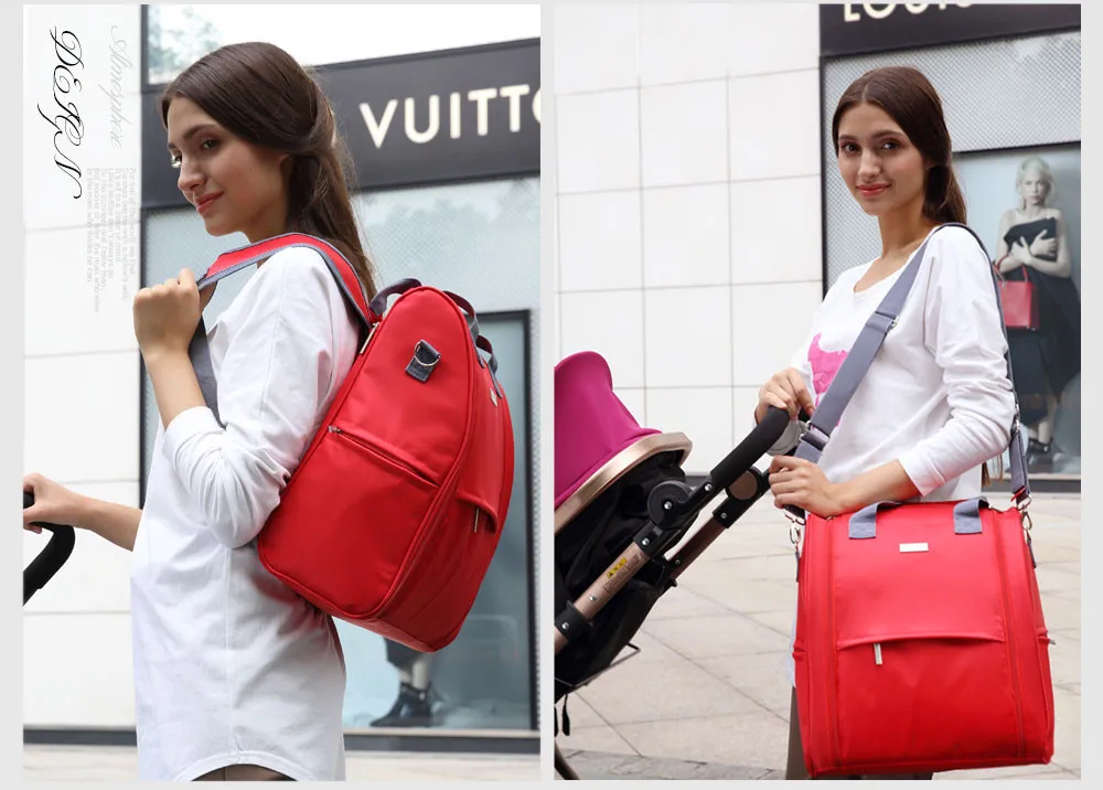 Стиль модный детский рюкзак для пеленок Многофункциональный рюкзак Mommy bag светонепронецаемые сумки Сумки для подгузников M74