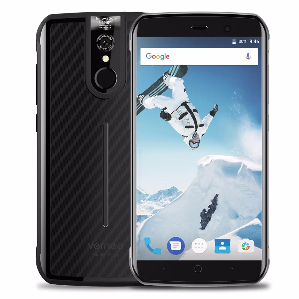 Vernee Active 6GB RAM 128GB IP68 Tri Proof Mobile Phone 5 5 Android7 0 4200mAh Helio