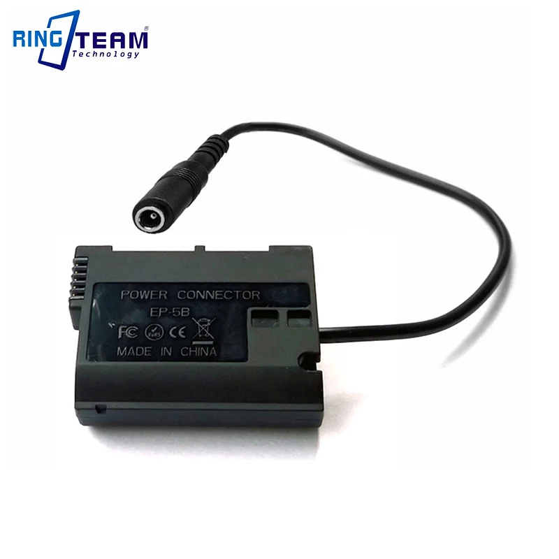 

4.0x1.7mm Female DC Battery Coupler EN-EL15 EP5B EP-5B for Nikon Z6 Z7 Mirrorless D850 D810 D750 D610 D7500 D7200 MH-25 Cameras