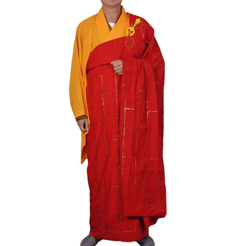 

Unisex Buddhist Monk Robe Zen Meditation Robes Shaolin Temple Clothes Kung Fu Uniform Buddhist abbot Cassock Costume