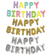 

Letters HAPPY BIRTHDAY Foil Balloons Alphabet Air Balloon Birthday party Decorations Kids Globos Adult Birthday Party Supplies