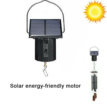 

Motor Solar Powered Wind Spinner Hanging Metal Large Electric Tool Black Color 2019 Hot Sale Outdoor Lighting Accessories