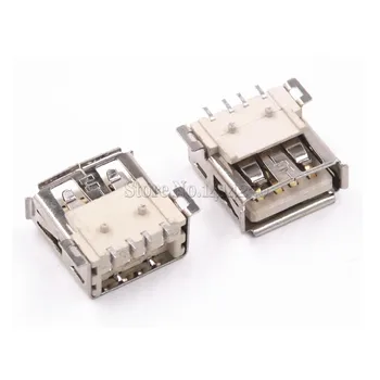 

10PCS USB socket / AF / 4P SMT / USB Female type A USB Connector